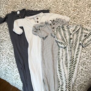 Set of 4- Lou Lou & Co Baby Sleep Gowns